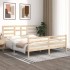 Estructura de cama madera maciza 180x200