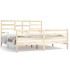 Estructura de cama madera maciza 180x200