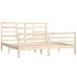 Estructura de cama madera maciza 180x200