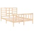 Estructura de cama madera maciza 140x190