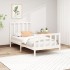 Estructura de cama madera maciza de pino blanco 90x200