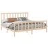 Estructura de cama madera maciza de pino 180x200