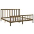 Estructura de cama madera maciza marrón miel 200x200