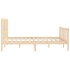 Estructura de cama de madera maciza 160x200