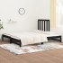 Sofá cama extraíble madera maciza de pino negro 2x(90x200)