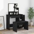 Juego de muebles de tocador negro 86,5x35x136