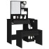 Juego de muebles de tocador negro 86,5x35x136