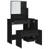 Juego de muebles de tocador negro 86,5x35x136