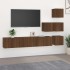 Mueble de pared para TV madera contrachapada roble