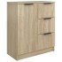 Aparadores 2 uds madera contrachapada roble Sonoma 60x30x70