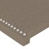 Cabeceros 4 unidades tela gris taupe 80x5x78/88