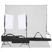 Kit de estudio fotográfico con set de luces y fondo