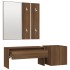 Set de muebles de recibidor madera contrachapada roble