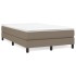 Estructura de cama box spring tela gris taupe 120x200