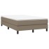 Estructura de cama box spring tela gris taupe 120x200