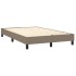 Estructura de cama box spring tela gris taupe 120x200