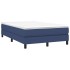 Estructura de cama box spring tela azul 120x200