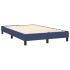 Estructura de cama box spring tela azul 120x200