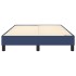 Estructura de cama box spring tela azul 120x200