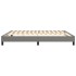 Estructura de cama box spring tela gris oscuro 160x200