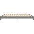 Estructura de cama box spring tela gris oscuro 180x200