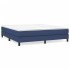 Estructura de cama box spring tela azul 180x200