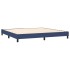 Estructura de cama box spring tela azul 200x200