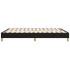 Estructura de cama box spring tela negro 140x200