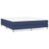 Estructura de cama box spring tela azul 160x200