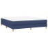 Estructura de cama box spring tela azul 160x200