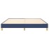 Estructura de cama box spring tela azul 160x200