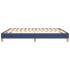 Estructura de cama box spring tela azul 160x200