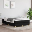 Estructura de cama box spring tela negro 120x200 cm