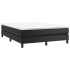 Estructura de cama box spring cuero sintético negro 140x190