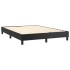 Estructura de cama box spring cuero sintético negro 140x190