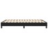 Estructura de cama box spring cuero sintético negro 140x190