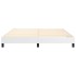 Estructura de cama box spring cuero sintético blanco 160x200