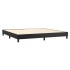 Estructura de cama box spring cuero sintético negro 200x200