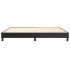 Estructura de cama box spring cuero sintético negro 200x200