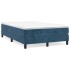 Estructura de cama box spring terciopelo azul oscuro 120x200