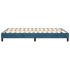 Estructura de cama box spring terciopelo azul oscuro 120x200