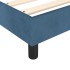 Estructura de cama box spring terciopelo azul oscuro 120x200