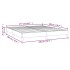 Estructura de cama box spring cuero sintético blanco 180x200