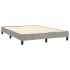 Estructura de cama box spring terciopelo gris claro 140x190