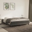 Estructura de cama box spring terciopelo gris oscuro 160x200 cm