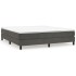 Estructura de cama box spring terciopelo gris oscuro 160x200