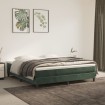 Estructura de cama box spring terciopelo verde oscuro 180x200cm