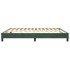 Estructura de cama box spring terciopelo verde oscuro