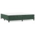 Estructura de cama box spring terciopelo verde oscuro