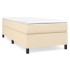 Estructura de cama box spring tela color crema 100x200